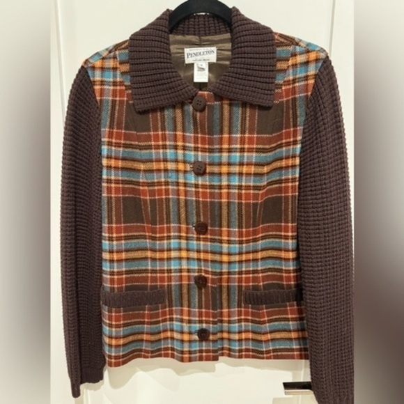 PENDLETON | Vintage wool cardigan sweater coat medium M - Picture 1 of 14